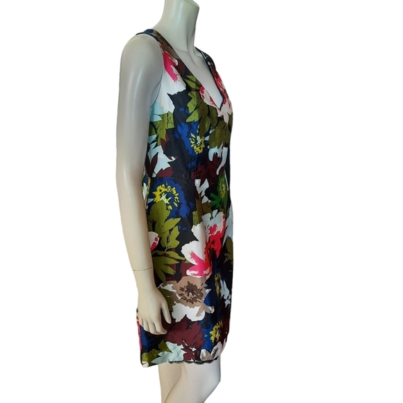 TRINA Turk Cosima Sheath 20th Anniversary Sheath Dress size 10 Silk Cotton Blend - Picture 7 of 11